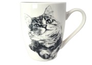 KUBEK PORCELANOWY KOT SYBERYJSKI