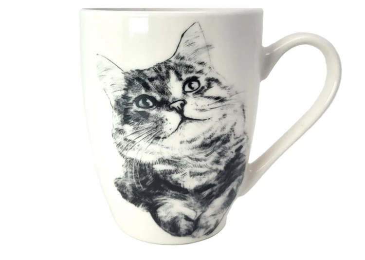 KUBEK PORCELANOWY KOT SYBERYJSKI