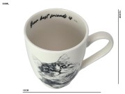 KUBEK PORCELANOWY KOT SYBERYJSKI