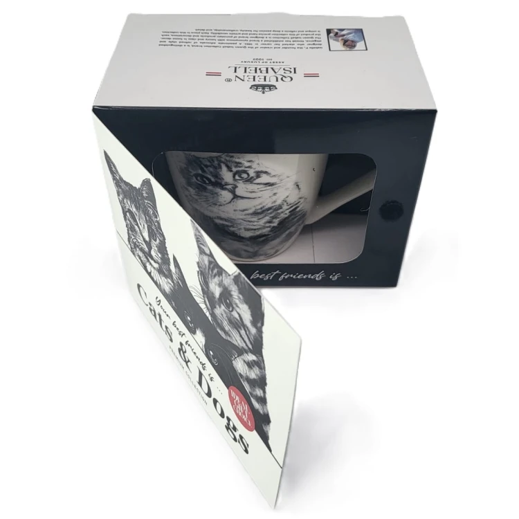 KUBEK PORCELANOWY KOT SYBERYJSKI