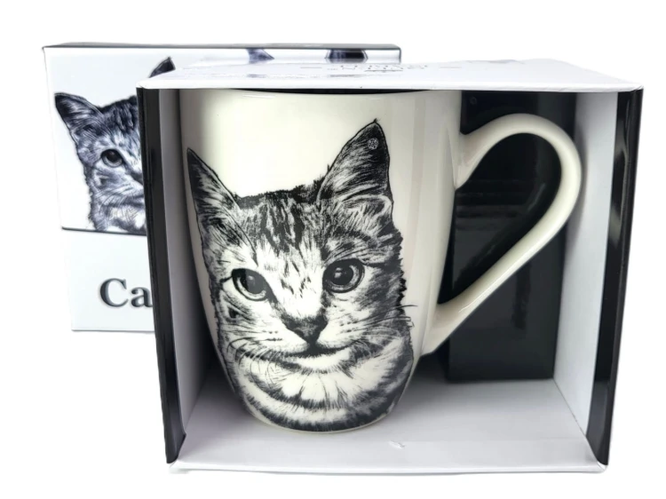 KUBEK PORCELANOWY KOT AMERYKAŃSKI