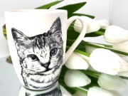 KUBEK PORCELANOWY KOT AMERYKAŃSKI