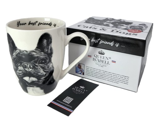 KUBEK CERAMICZNY - BULDOG FRANCUSKI
