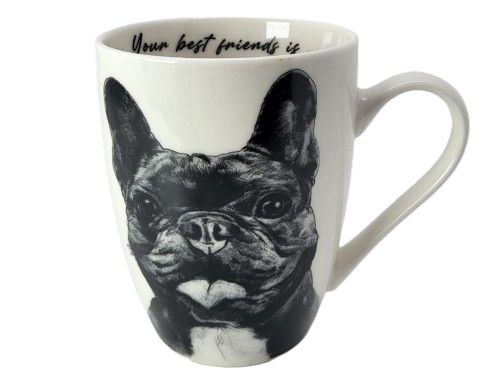 KUBEK CERAMICZNY - BULDOG FRANCUSKI