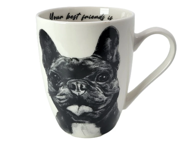 KUBEK CERAMICZNY - BULDOG FRANCUSKI