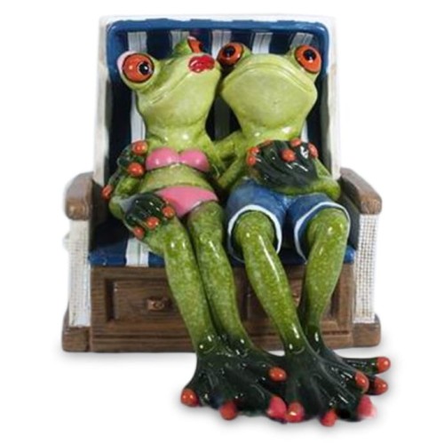 FIGURKA PARA ŻAB NA LEŻAKU