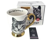 KUBEK PORCELANOWY - KOT AMERYKAŃSKI