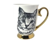KUBEK PORCELANOWY - KOT AMERYKAŃSKI