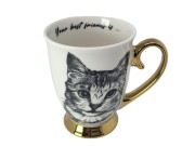 KUBEK PORCELANOWY - KOT AMERYKAŃSKI