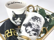 KUBEK PORCELANOWY KOT SYBERYJSKI