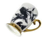 KUBEK PORCELANOWY - OWCZAREK NIEMIECKI