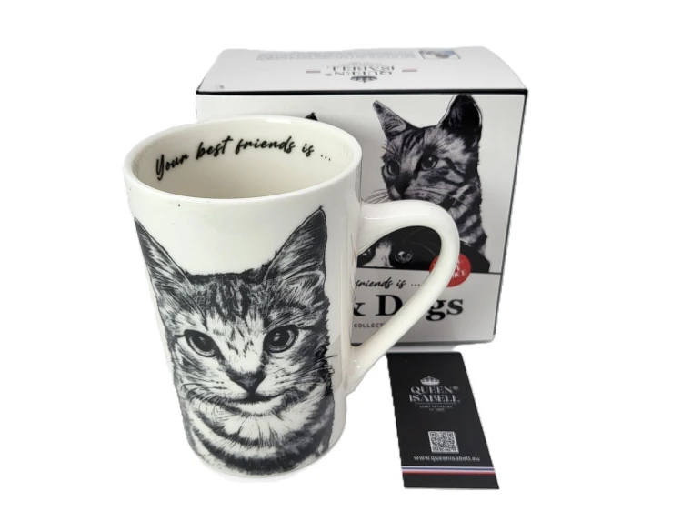 KUBEK PORCELANOWY KOT AMERYKAŃSKI