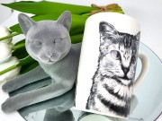 KUBEK PORCELANOWY KOT AMERYKAŃSKI