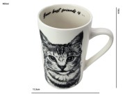 KUBEK PORCELANOWY KOT AMERYKAŃSKI