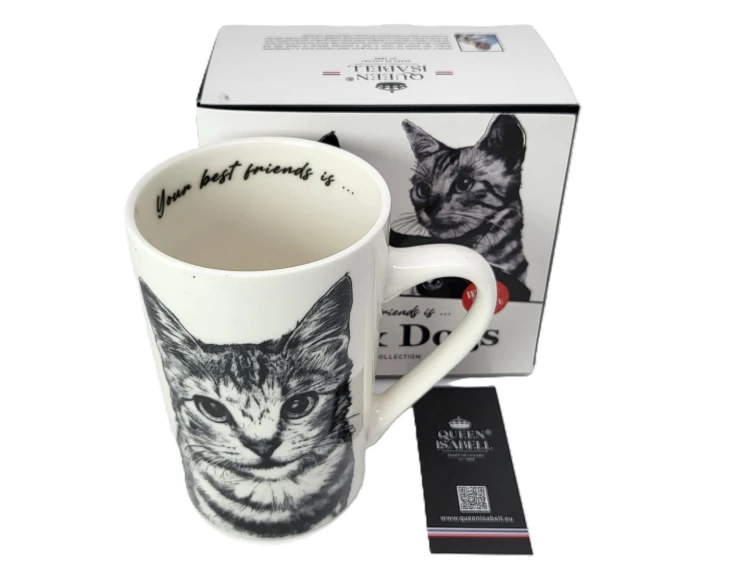 KUBEK PORCELANOWY KOT AMERYKAŃSKI