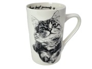 KUBEK PORCELANOWY KOT SYBERYJSKI