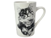 KUBEK PORCELANOWY KOT SYBERYJSKI