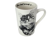 KUBEK PORCELANOWY KOT SYBERYJSKI