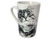 KUBEK PORCELANOWY KOT SYBERYJSKI