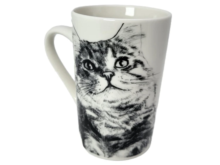 KUBEK PORCELANOWY KOT SYBERYJSKI