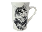 KUBEK PORCELANOWY KOT SYBERYJSKI