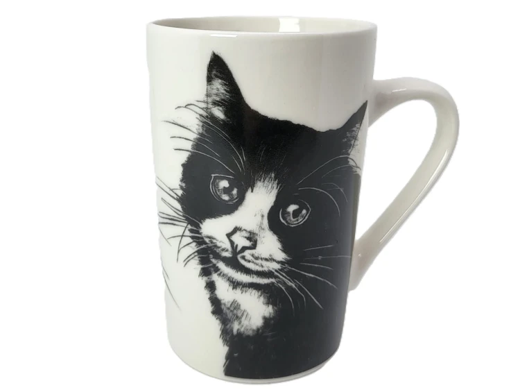 KUBEK PORCELANOWY KOT EUROPEJSKI