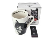 KUBEK PORCELANOWY KOT EUROPEJSKI