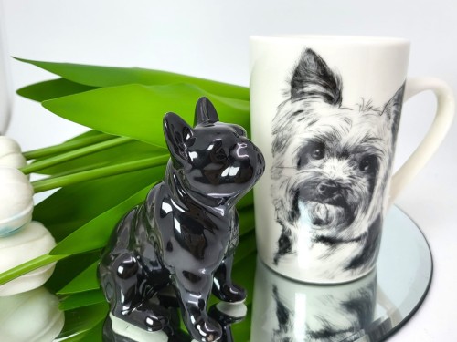 KUBEK PORCELANOWY Yorkshire Terier