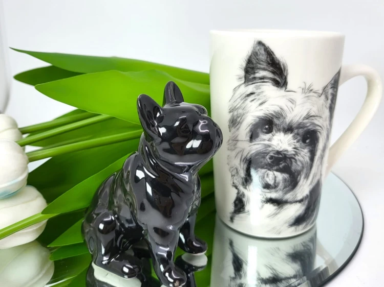 KUBEK PORCELANOWY Yorkshire Terier