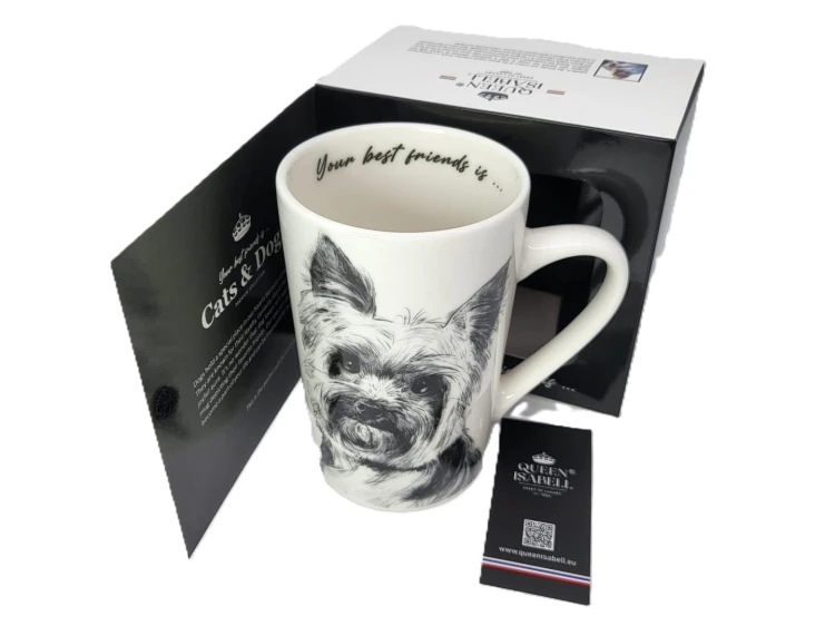 KUBEK PORCELANOWY Yorkshire Terier