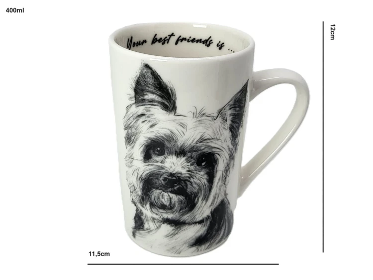 KUBEK PORCELANOWY Yorkshire Terier