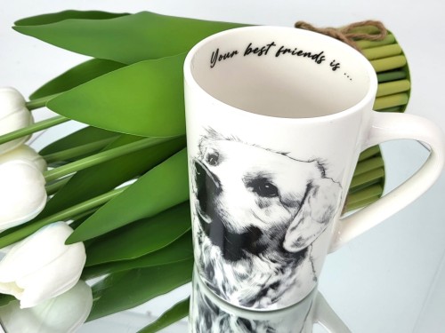KUBEK PORCELANOWY LABRADOR
