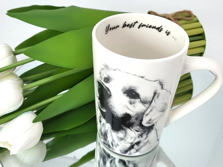 KUBEK PORCELANOWY LABRADOR