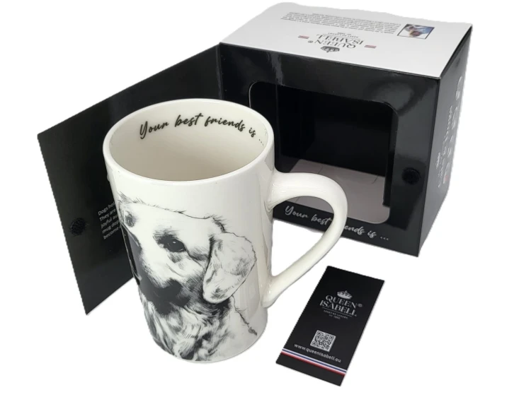 KUBEK PORCELANOWY LABRADOR