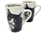 KUBEK PORCELANOWY KOT EUROPEJSKI - KPL 2SZT