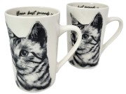 KUBEK PORCELANOWY KOT Sokoke - KPL 2SZT