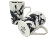 KUBEK PORCELANOWY OWCZAREK NIEMIECKI - KPL. 2 SZT
