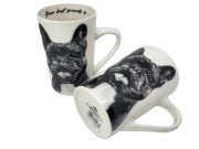 KUBEK PORCELANOWY BULDOG FRANCUSKI- KPL. 2 SZT