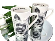 KUBEK PORCELANOWY Yorkshire Terier - KPL. 2 SZT
