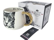 KUBEK PORCELANOWY  KOT AMERYKAŃSKI