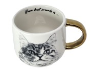 KUBEK PORCELANOWY KOT SYBERYJSKI