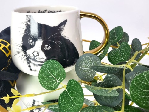 KUBEK PORCELANOWY KOT EUROPEJSKI