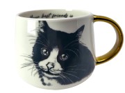 KUBEK PORCELANOWY KOT EUROPEJSKI