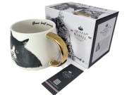 KUBEK PORCELANOWY KOT EUROPEJSKI