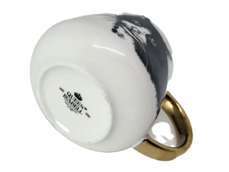 KUBEK PORCELANOWY KOT EUROPEJSKI