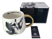 KUBEK PORCELANOWY OWCZAREK NIEMIECKI
