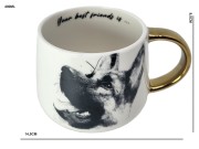 KUBEK PORCELANOWY OWCZAREK NIEMIECKI