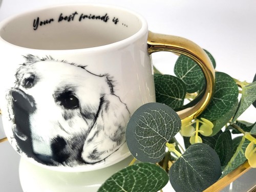 KUBEK PORCELANOWY LABRADOR