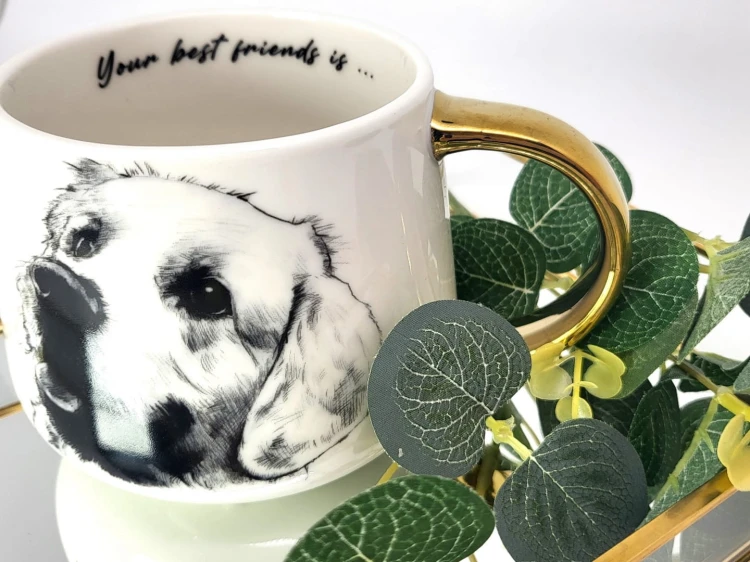 KUBEK PORCELANOWY LABRADOR