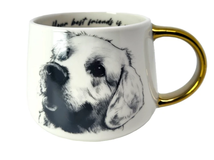 KUBEK PORCELANOWY LABRADOR